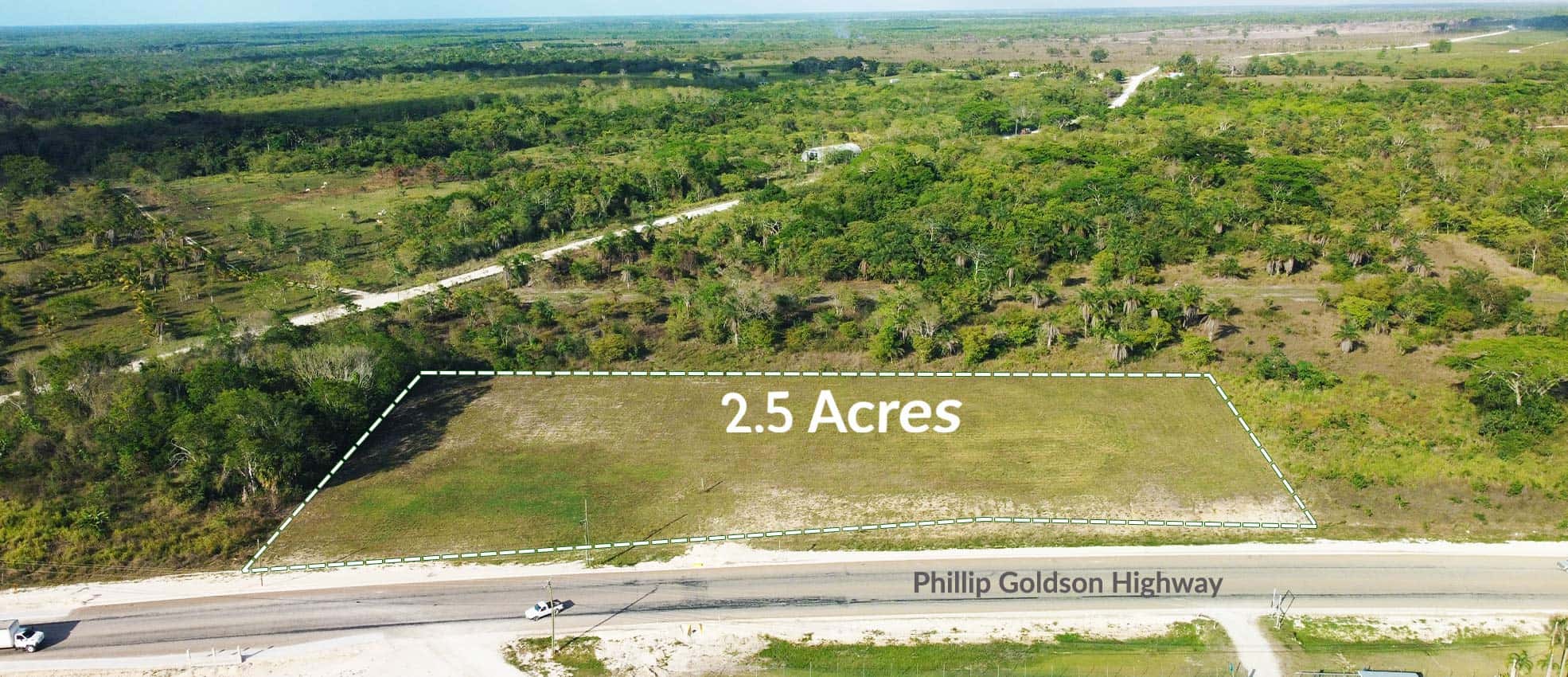 2.5 Prime Commercial Lot Phillip Goldson Highway Orange Walk Real