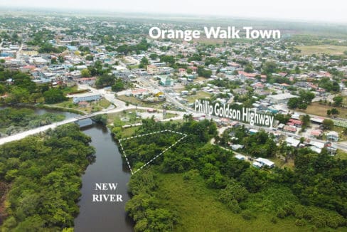 Belize Riverfront Property Orange Walk Town Belize Real Estate