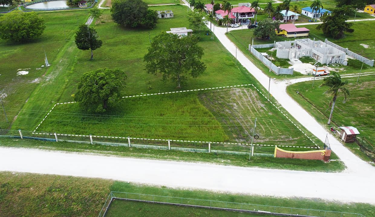 Large Residential Corner Lot in Private Gated Community in Orange Walk Belize