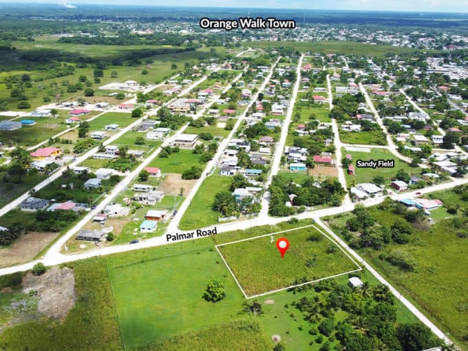 One Acre Commercial Residential Lot Orange Walk Town Belize Real Estate for Sale