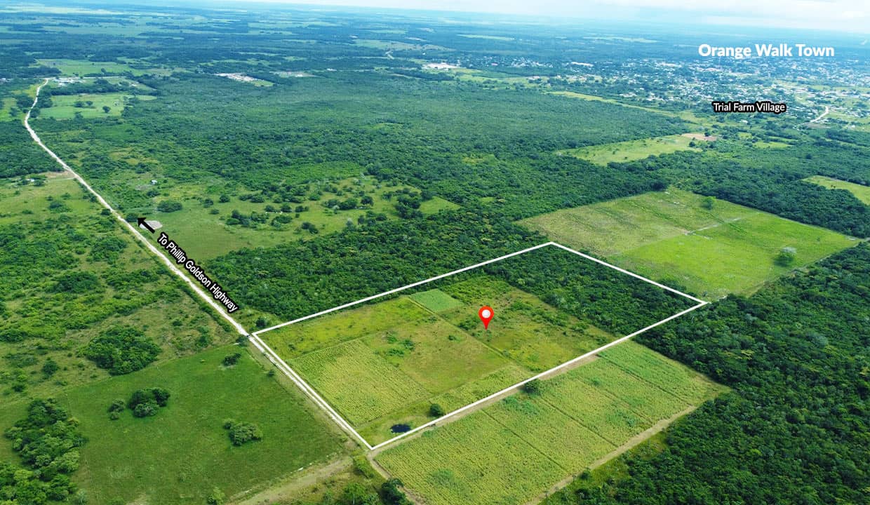 20.6 Acres Farmland Orange Walk Belize Real Estate