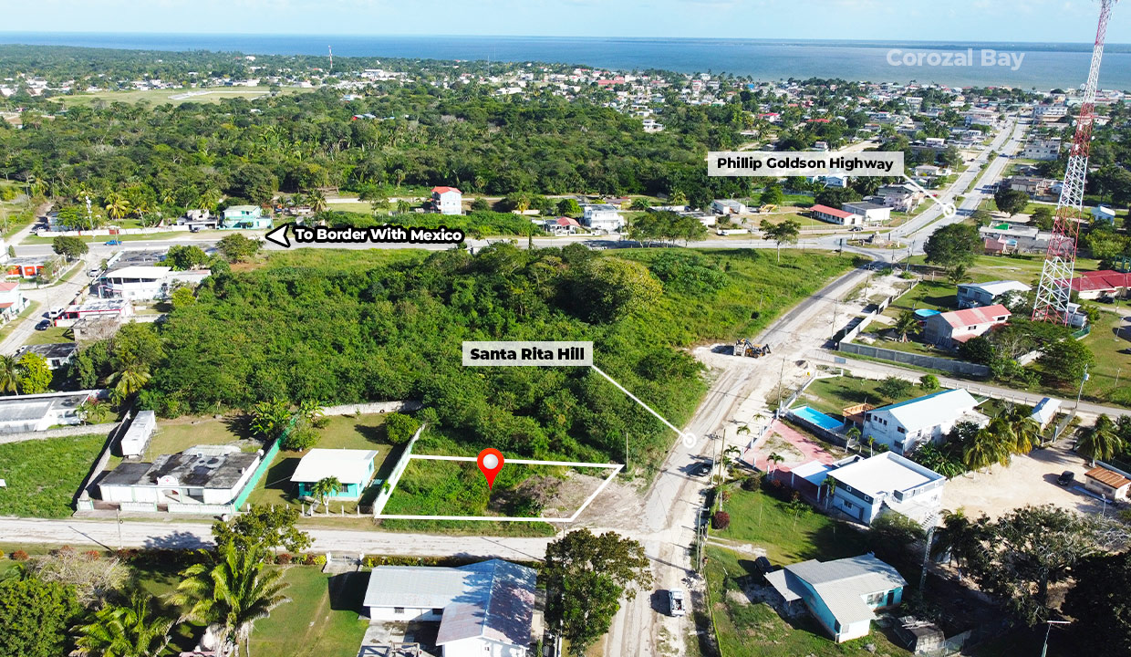 Residential Commercial  Corner Lot Santa Rita Corozal Town Belize