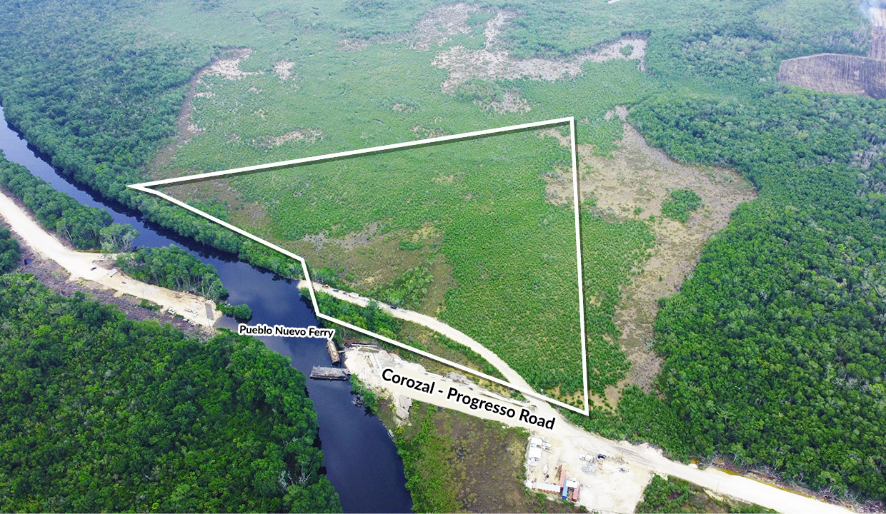 23 Acre Riverfront Property Along the New River Corozal District Belize