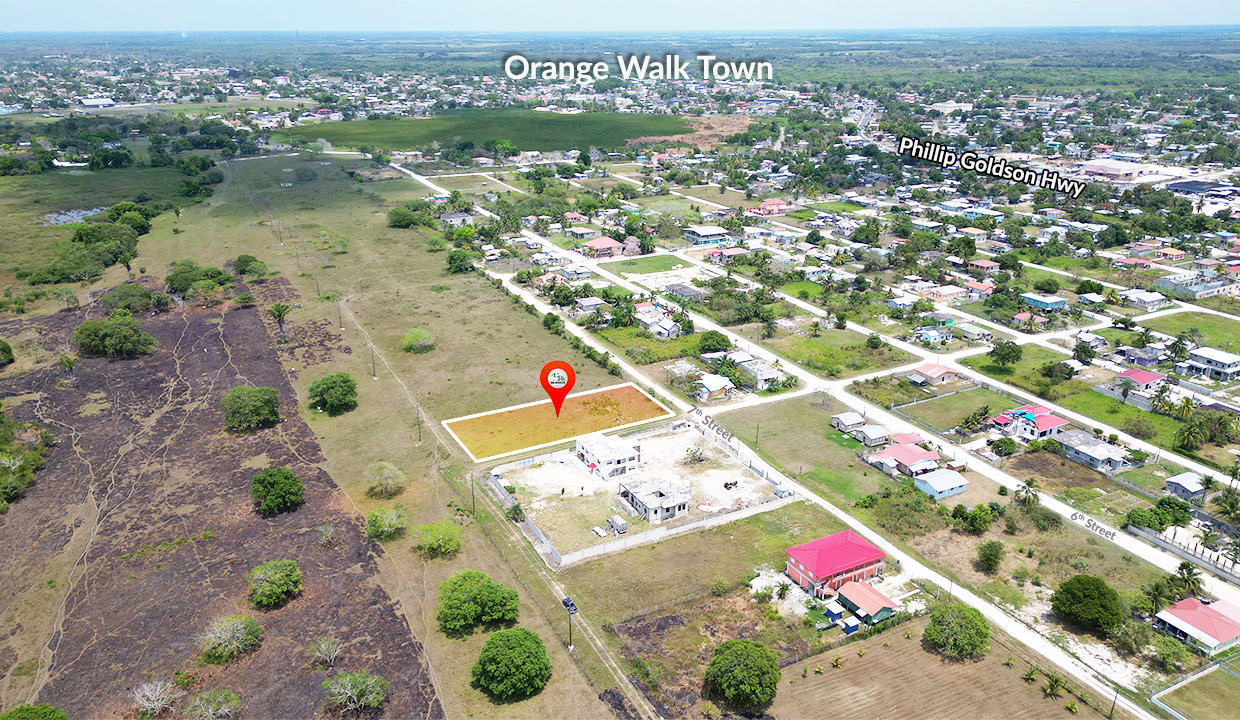 Large Vacant Residential Corner Lot in Orange Walk Town Northern Belize
