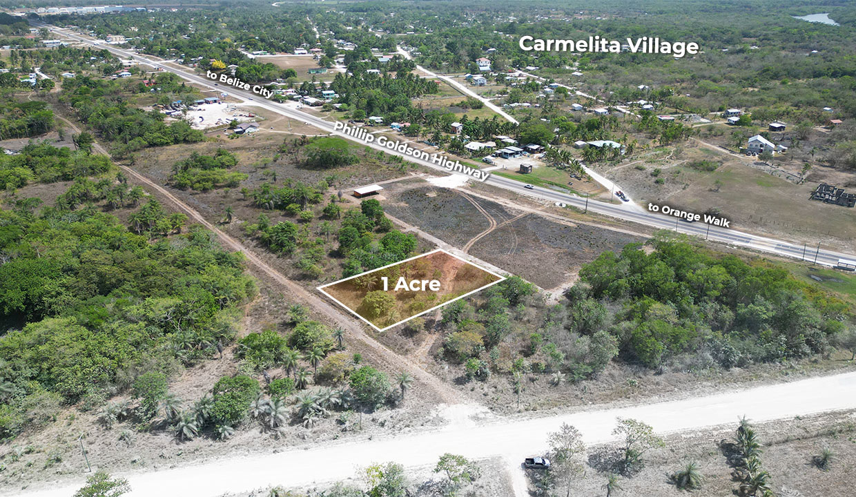 1 Acre Lot in Carmelita Village Orange Walk District in Northern Belize