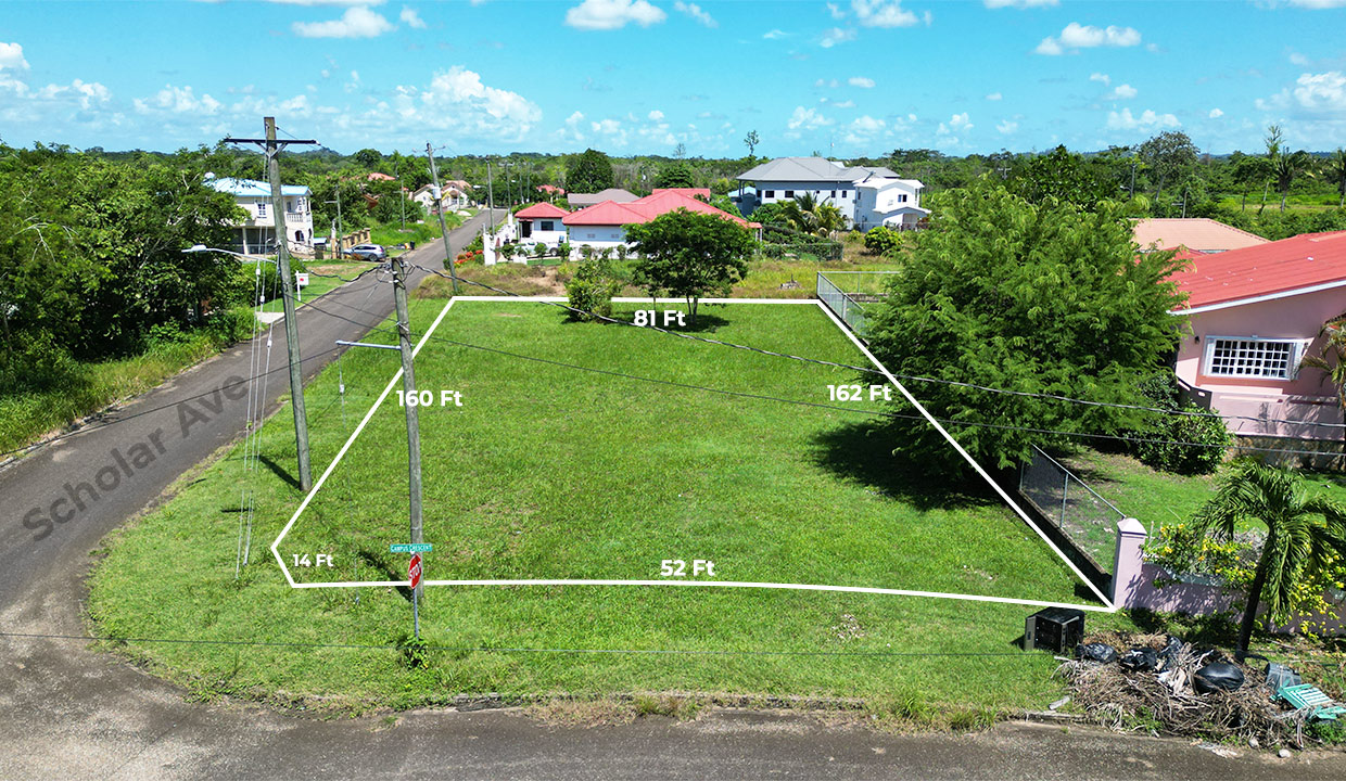 Large Residential Corner lot in Belmopan City Cayo District Belize